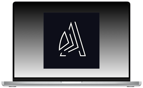 Powerpoint logo op beeldscherm